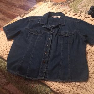 Bill blass denim shirt. Smoke free home